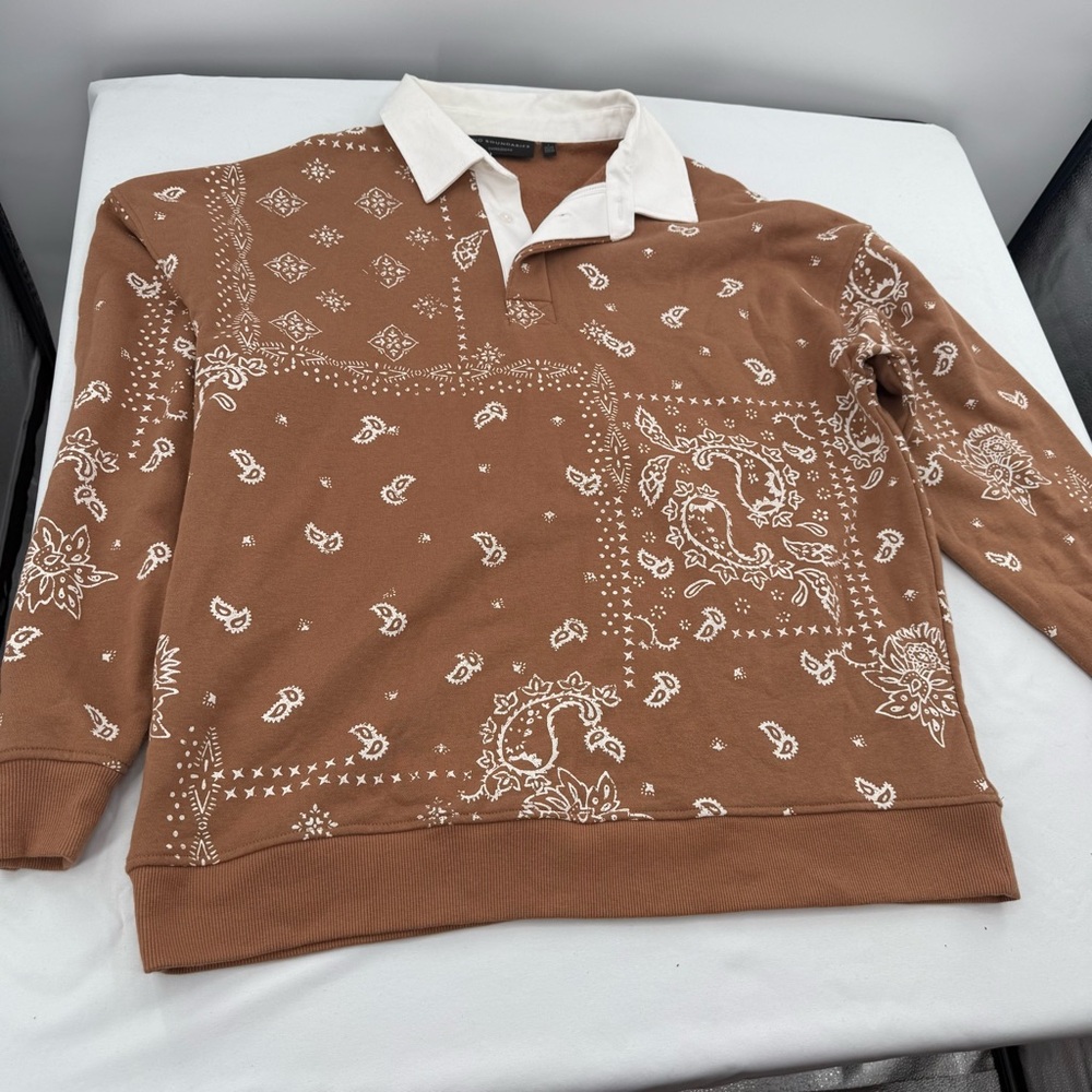No Boundaries Brown Patterned Men's Sweater
